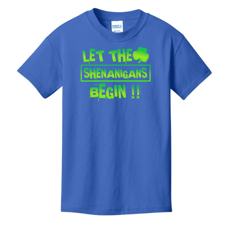 Im Not Short Im Leprechaun Size T  Shirt Let The Shenanigans Begin Fun Basic Youth T-shirt | Artistshot