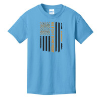 His Fight Is My Fight   Als Awareness American Flag Basic Youth T-shirt | Artistshot