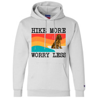 Hike More Worry Less Cocker Spaniel Graphic Hiking Champion Hoodie | Artistshot