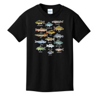 Types Of Freshwater Fish Species Fishing Basic Youth T-shirt | Artistshot