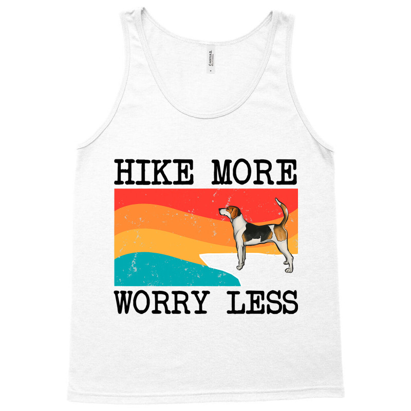 Hike More Worry Less English Foxhound Graphic Hiki Tank Top by NariahPringl | Artistshot