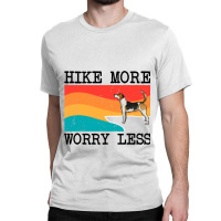 Hike More Worry Less English Foxhound Graphic Hiki Classic T-shirt | Artistshot