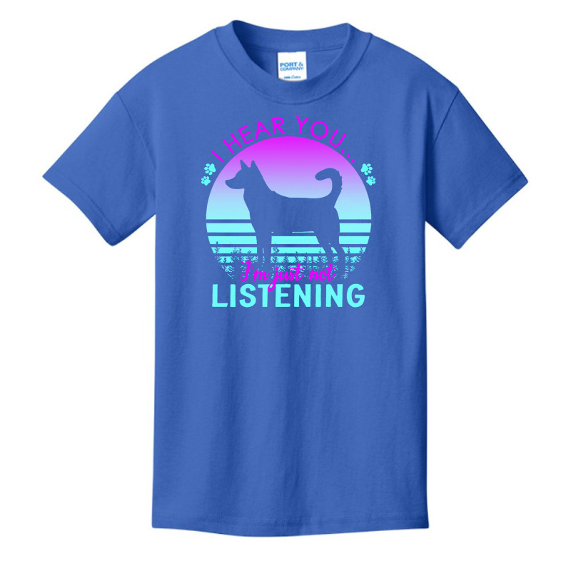 Canaan Dog T  Shirt I Hear You I'm Just Not Listening Canaan Dog Lover Basic Youth T-shirt by ratkemurphy717 | Artistshot