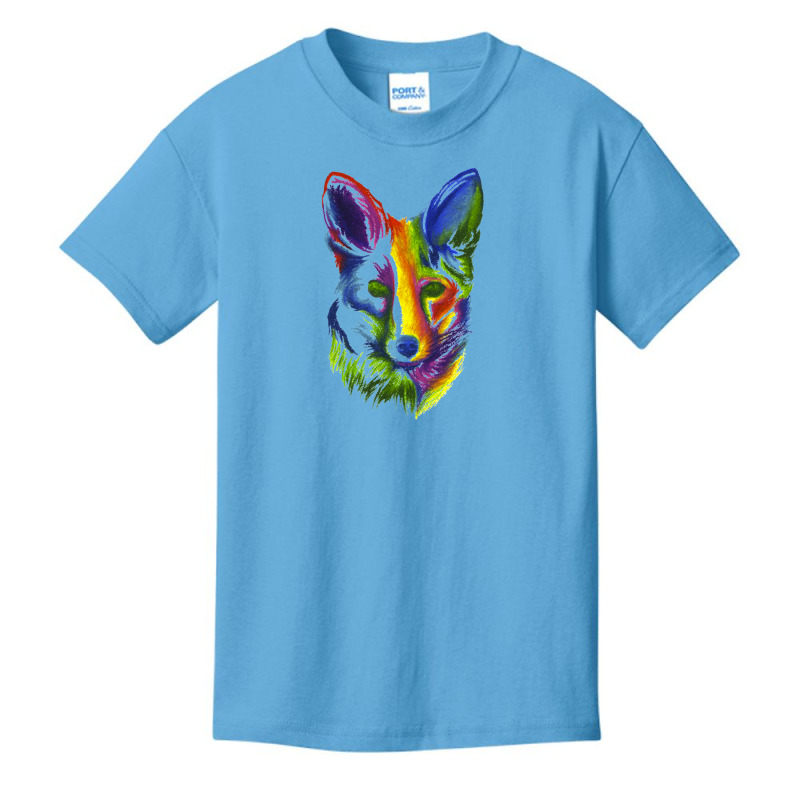 Multicolored Fox Basic Youth T-shirt by putrimeheng | Artistshot