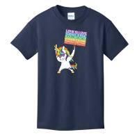 Social Justice Unicorn Activist Sign Equity Protest Inclusive Climate Basic Youth T-shirt | Artistshot