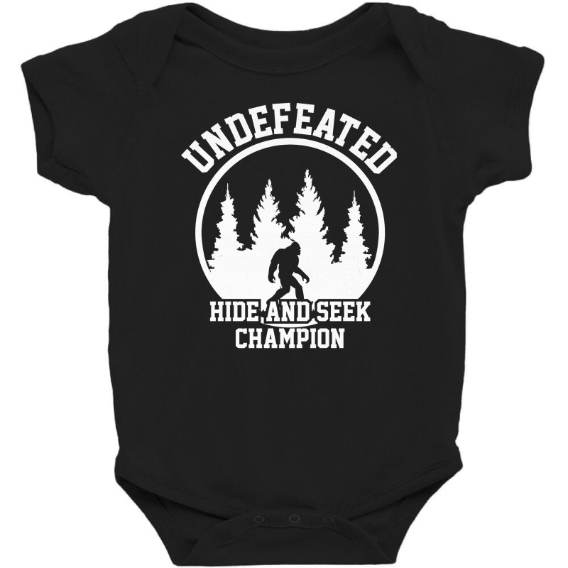 Bigfoot Hide And Seek Champion Baby Bodysuit by Olodzn | Artistshot