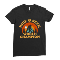 Bigfoot Hide And Seek Champion Ladies Fitted T-shirt | Artistshot