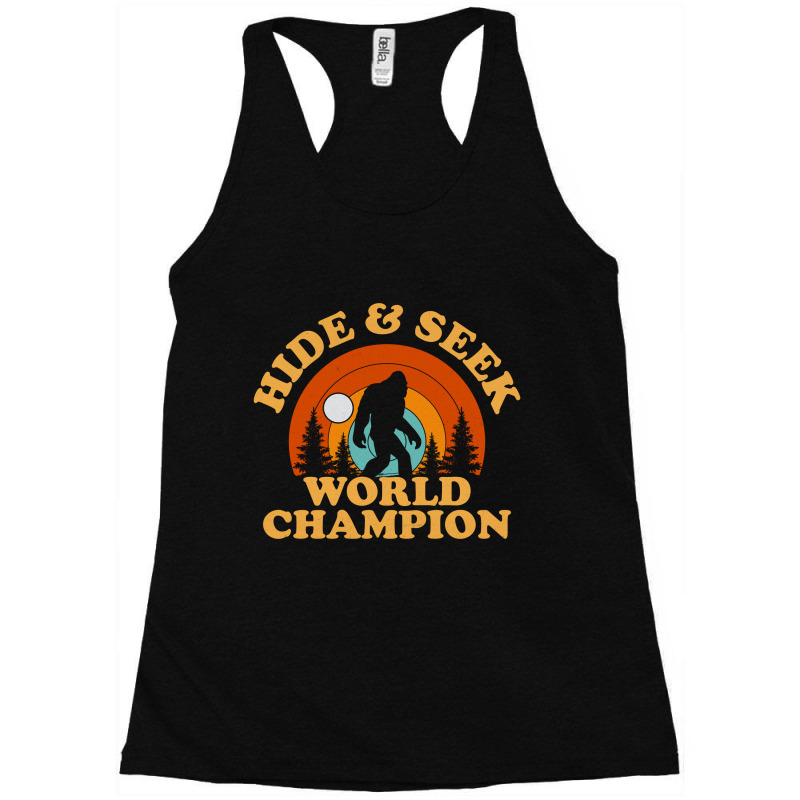 Bigfoot Hide And Seek Champion Racerback Tank by Olodzn | Artistshot