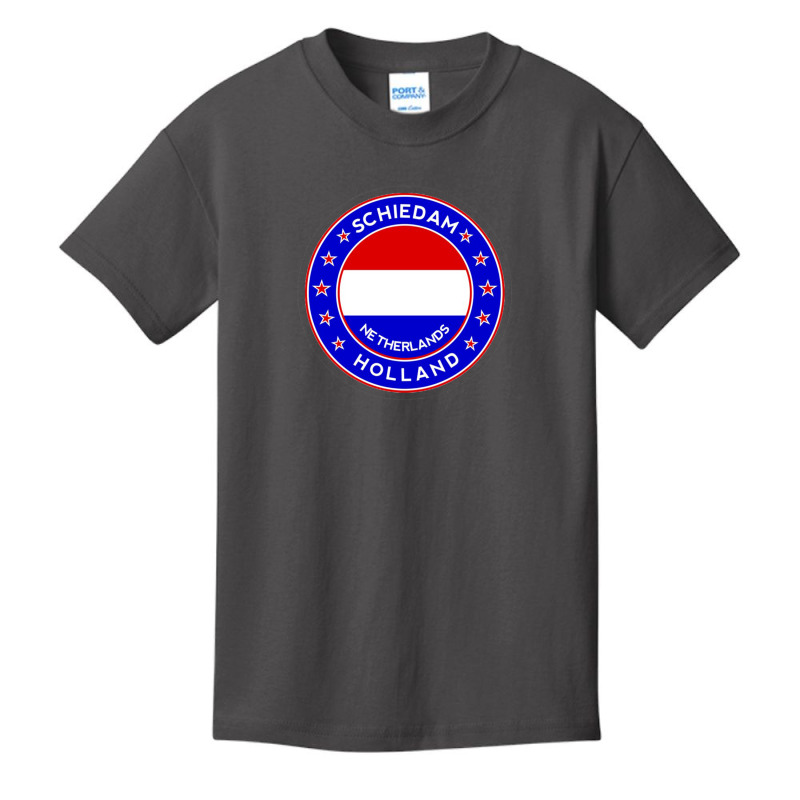 Amsterdam Flag Andquot Amstrdmandquot Circle 3 Black Bg 30997549 Basic Youth T-shirt by four99 | Artistshot