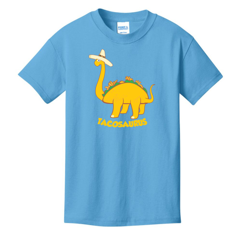 Taco Dinosaur Tacosaurus In Mexican Hat Cute Tacos Dino Lover Gift Basic Youth T-shirt | Artistshot