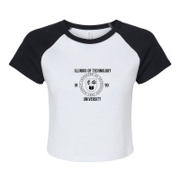 Illinois Of Technology 1890 Raglan Crop Top | Artistshot