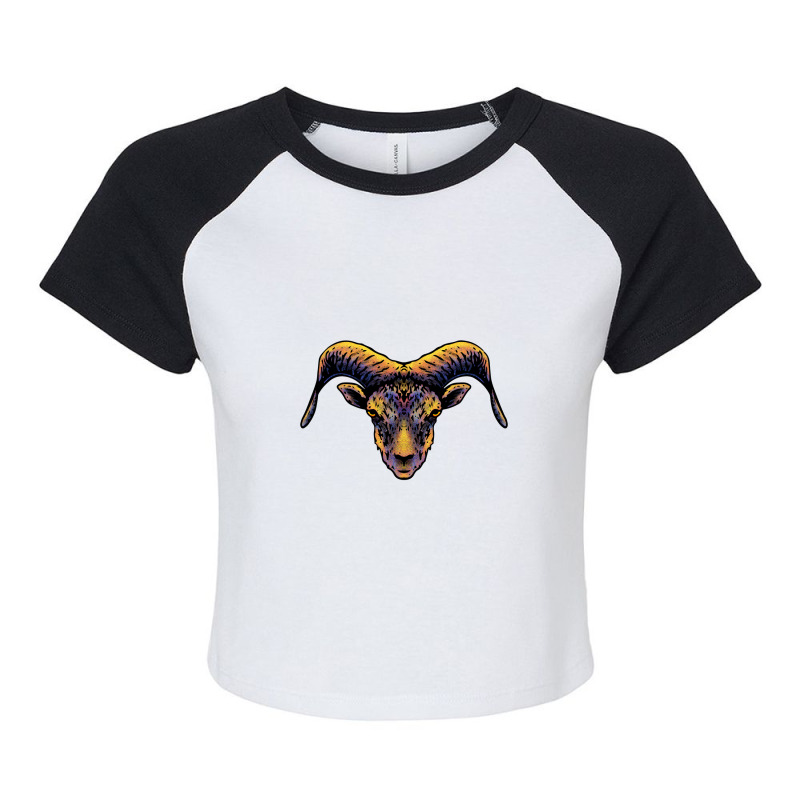 Goat Raglan Crop Top | Artistshot