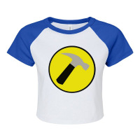 Instant Captain Hammer Costume Raglan Crop Top | Artistshot