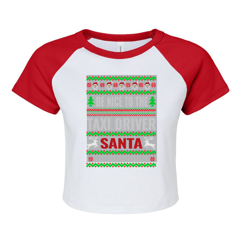 Holiday 365 Christmas Be Nice To The Taxi Driver Santa Funny Sweatshir Raglan Crop Top by darelychilcoat1989 | Artistshot