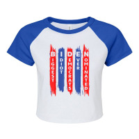 Biden Biggest Idiot Democrats Ever Nominated T Shirt Raglan Crop Top | Artistshot