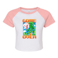 Game Over Raglan Crop Top | Artistshot