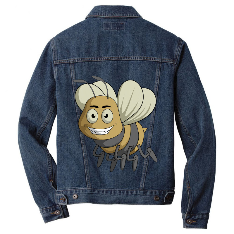 Funny Gothic Bee And Bugs Insect Entomologist Beek Men Denim Jacket | Artistshot