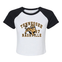 Tennessee Nashville Raglan Crop Top | Artistshot