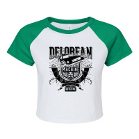 Delorean Machine Raglan Crop Top | Artistshot