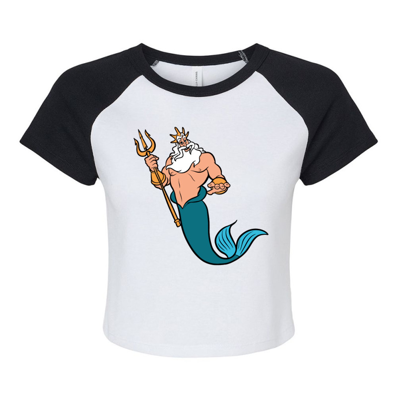 King Triton Raglan Crop Top by mukidey | Artistshot