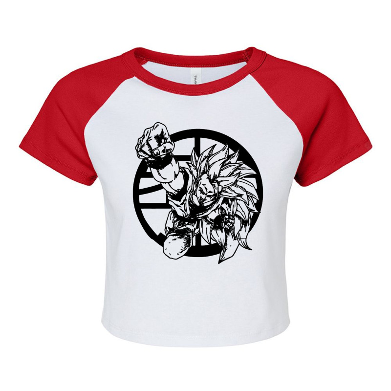 Goku Super Saiyan Raglan Crop Top by galihno | Artistshot