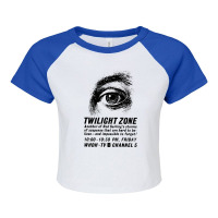 Twilight Zone † Vintage Ad Raglan Crop Top | Artistshot