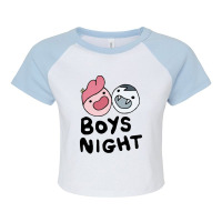 Boys Night Raglan Crop Top | Artistshot