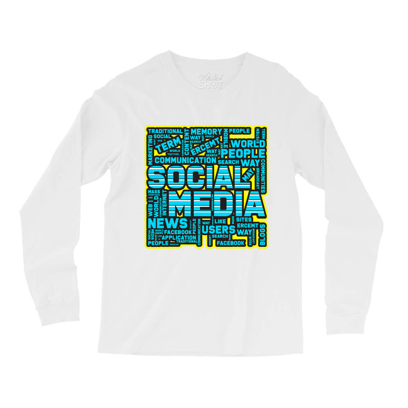 Funny Social Media Influencer Blogger Gift Long Sleeve Shirts by XAVIERESPREE | Artistshot