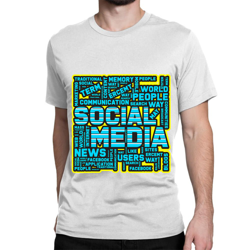 Funny Social Media Influencer Blogger Gift Classic T-shirt by XAVIERESPREE | Artistshot