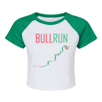 Bull Market Trading Day Tradibng Btc Stock Market Ferox 2 Raglan Crop Top | Artistshot