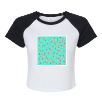 Modern Black And White Drawn Floral Collage 17172403 Raglan Crop Top | Artistshot