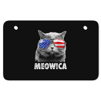 Cat 4th Of July Mug Meowica Merica Men Usa American Flag Atv License Plate | Artistshot