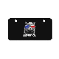 Cat 4th Of July Mug Meowica Merica Men Usa American Flag Bicycle License Plate | Artistshot