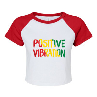 Positive Vibration Vibes Rasta Reggae Jamaica Tank Top Raglan Crop Top | Artistshot