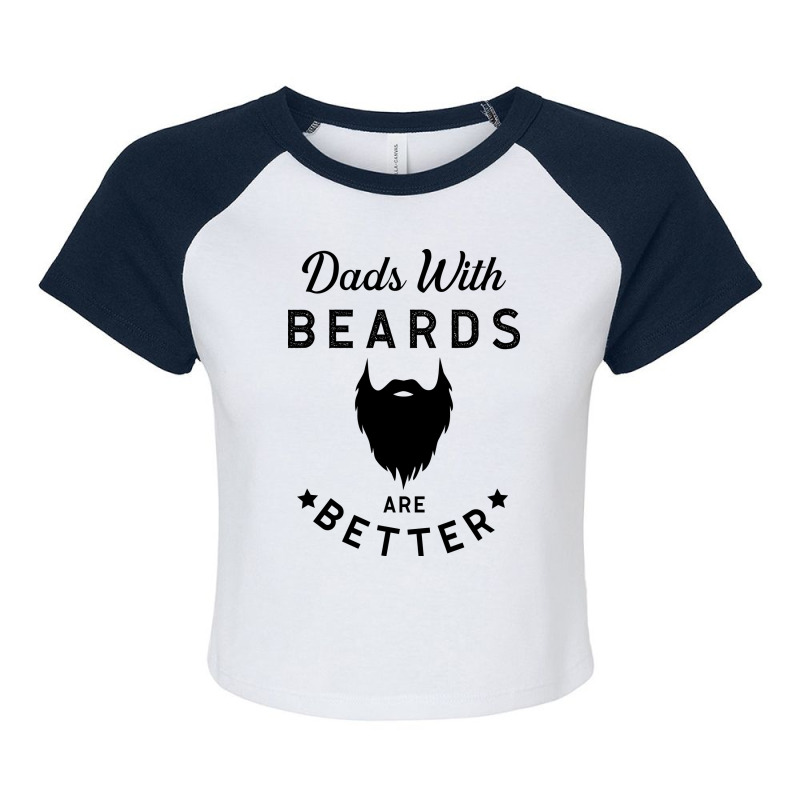 Classic Vintage Fathers Day Funny Gift From Wife, Children, Boy Or Dou Raglan Crop Top by CUSER3575 | Artistshot