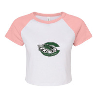 Fotball Canton Cougars Raglan Crop Top | Artistshot