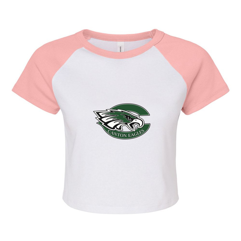 Fotball Canton Cougars Raglan Crop Top | Artistshot