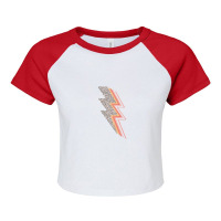 Lightning Bolt Raglan Crop Top | Artistshot