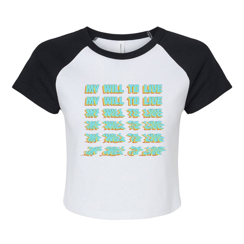 My Will To Live Raglan Crop Top by qulonuhun | Artistshot