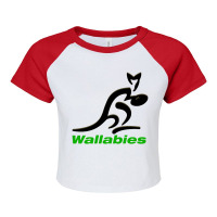 Rugby Wallabies Gifts Raglan Crop Top | Artistshot