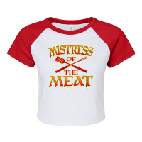 Womens Women's Funny Barbecue Outfit Seductive Grill Dominatrix V Neck Raglan Crop Top | Artistshot