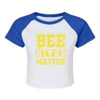 Bee Keeper Bee Hives Matter Raglan Crop Top | Artistshot