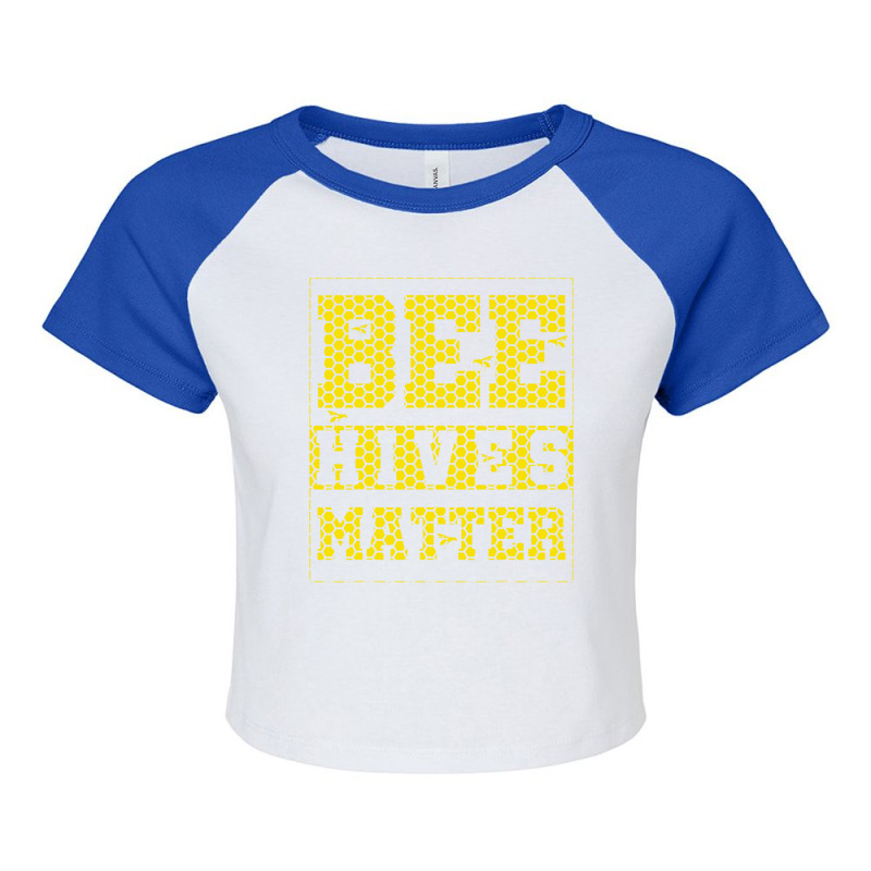 Bee Keeper Bee Hives Matter Raglan Crop Top | Artistshot