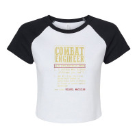 Combat Engineer Dictionary Term Raglan Crop Top | Artistshot