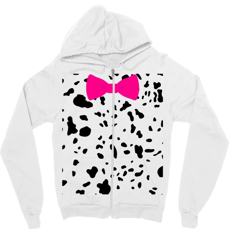 Funny Halloween Dalmatian Dog Costume Diy Pet Owne Zipper Hoodie by DENISEWRIGHT | Artistshot