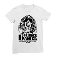 Funny Springer Spaniel Coolest People Dog Saying D Ladies Fitted T-shirt | Artistshot