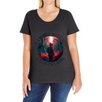 Hiking Accessories Hiker Who Hikes Alone Mystical  Ladies Curvy T-shirt | Artistshot