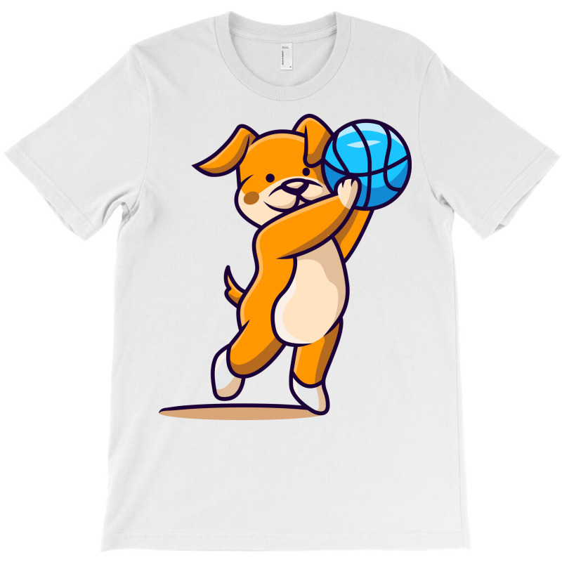 Dog And Basketball T-shirt | Artistshot
