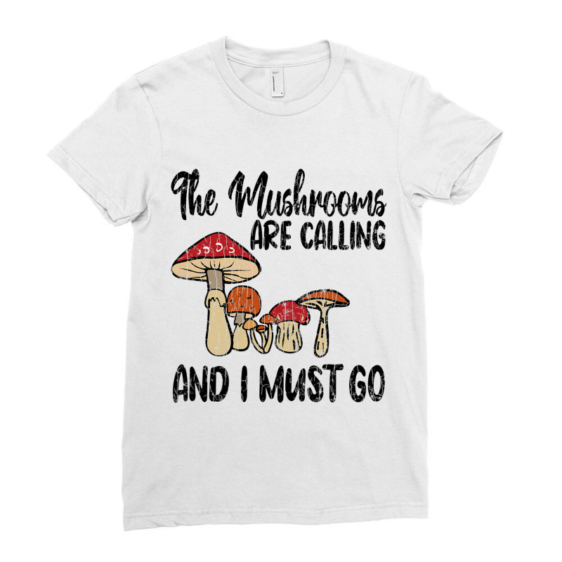 Hunting Season Funny Morels Mushroom Hunter Graphi Ladies Fitted T-Shirt by MATTHEWSEARCE | Artistshot