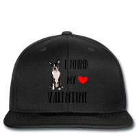 I Found My Valentine Day Boston Terrier Dog Lover  Printed Hat | Artistshot